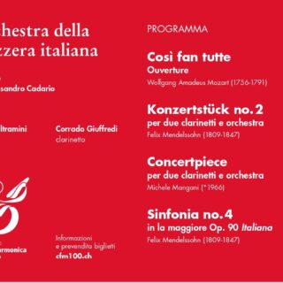 L’OSI per i 100 anni della fondazione della Civica Filarmonica di Mendrisio