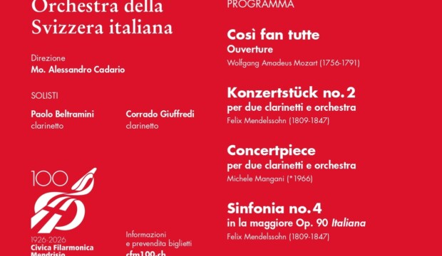 L’OSI per i 100 anni della fondazione della Civica Filarmonica di Mendrisio