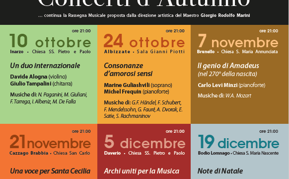 I Concerti d’Autunno nella provincia di Varese